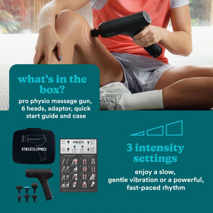 Перкусійний професійний масажер пістолет Pro Physio HoMedics