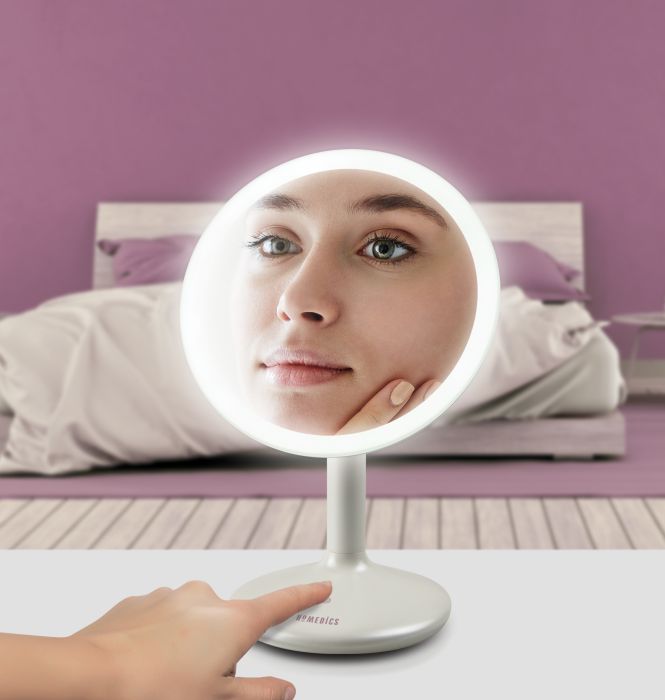 Косметичне дзеркало сенсорне 5х збільшення з регульованим підсвічуванням Touch&Glow HoMedics